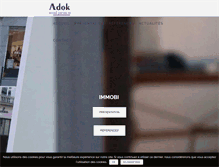 Tablet Screenshot of adok-immobilier.fr